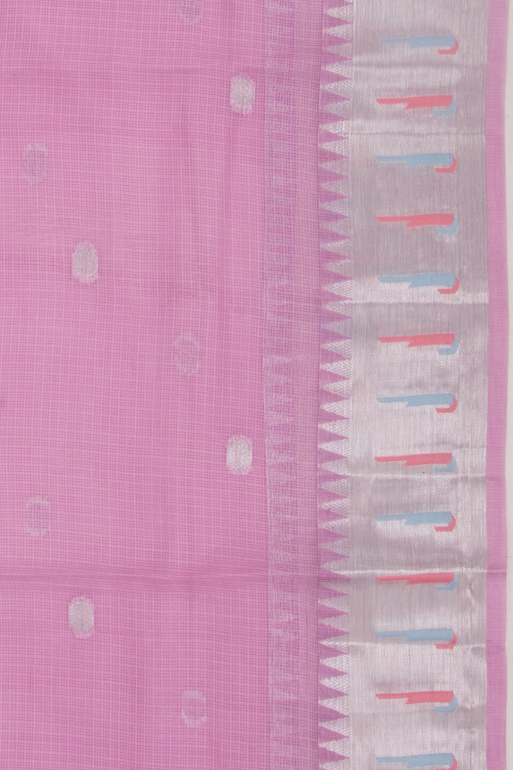 Kota Soft Silk Butta Pink Saree