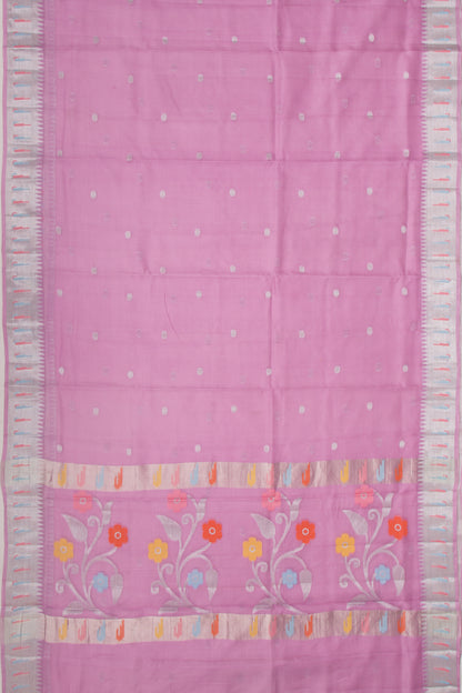 Kota Soft Silk Butta Pink Saree