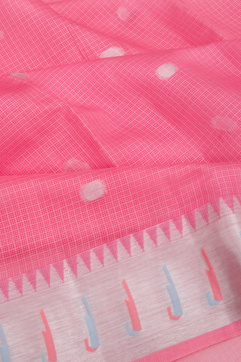 Kota Soft Silk Butta Pink Saree