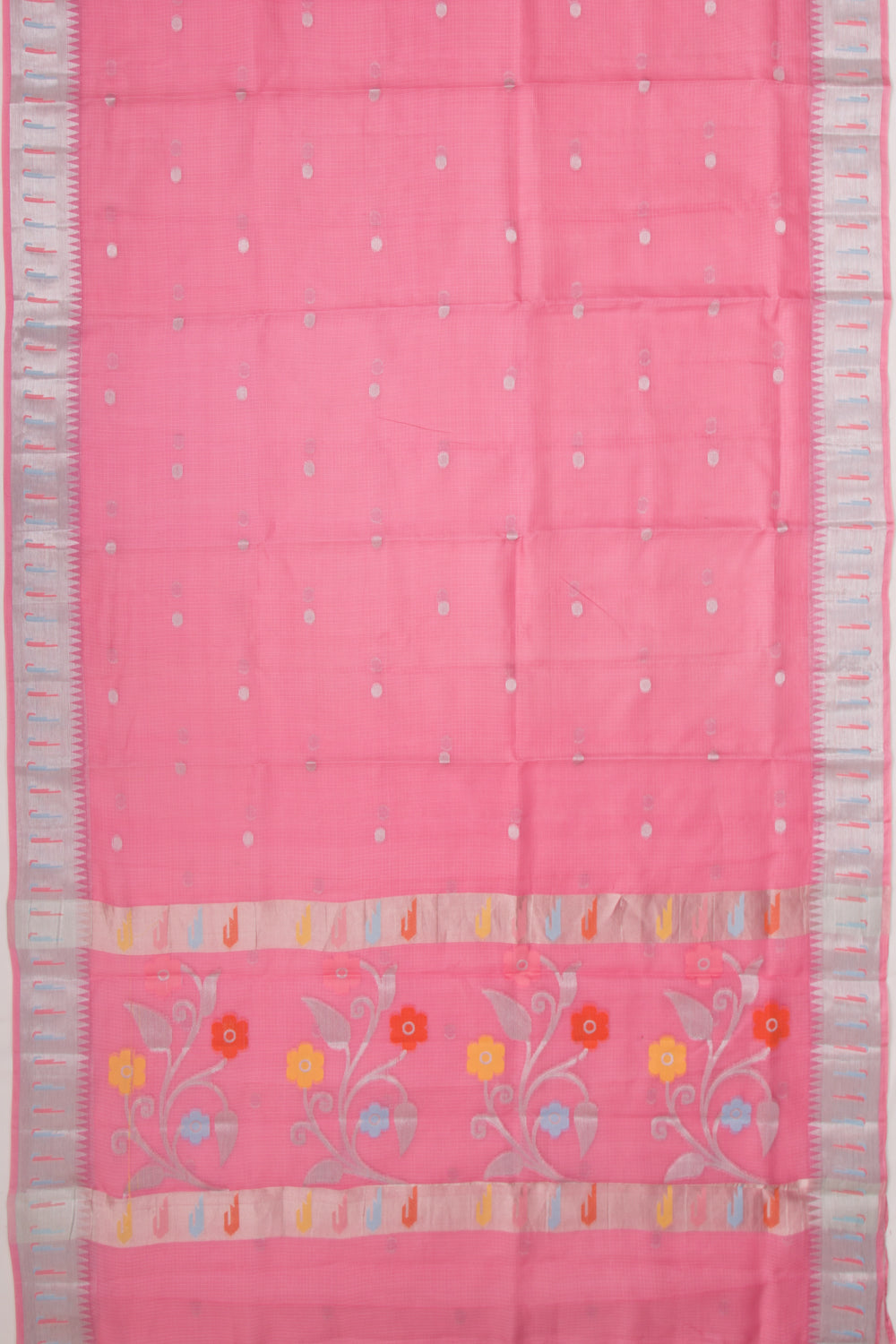 Kota Soft Silk Butta Pink Saree