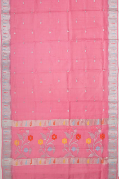 Kota Soft Silk Butta Pink Saree