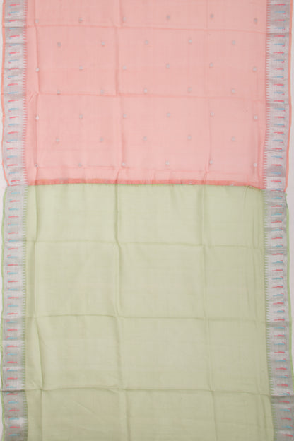 Kota Soft Silk Butta Orange Saree