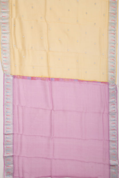 Kota Soft Silk Butta Yellow Saree