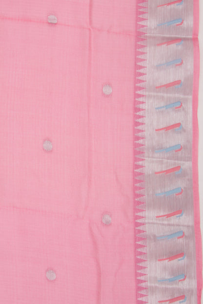 Kota Soft Silk Butta Baby Pink Saree