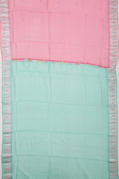 Kota Soft Silk Butta Baby Pink Saree