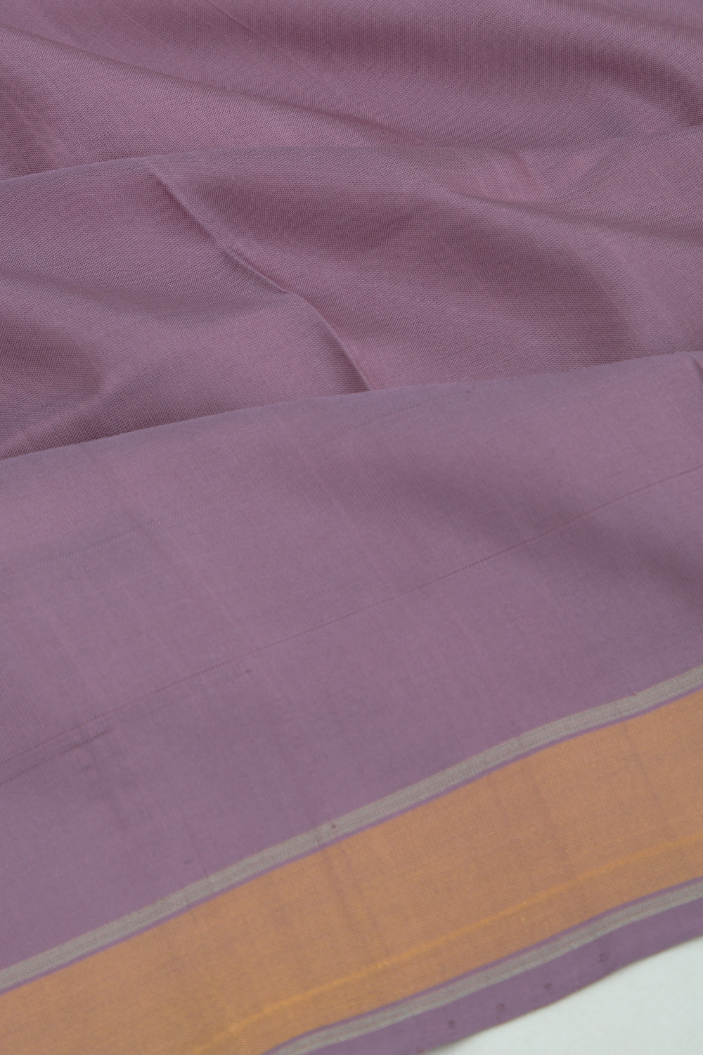 Uppada Silk Plain Lilac Saree
