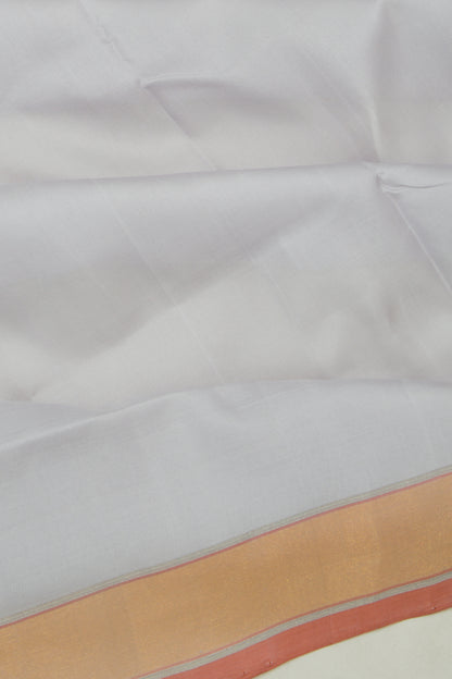 Uppada Silk Plain Grey Saree