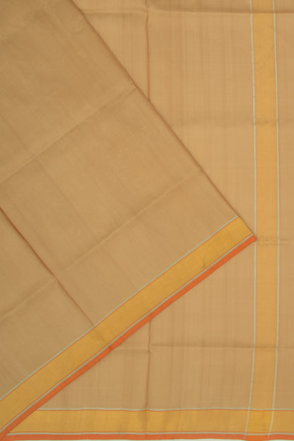 Uppada Silk Plain Beige Saree