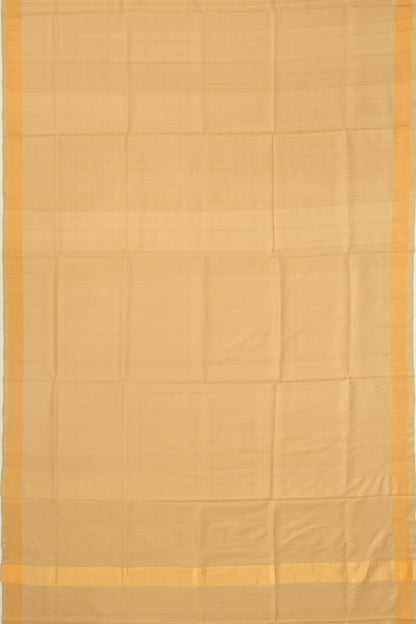 Uppada Silk Plain Cream Saree
