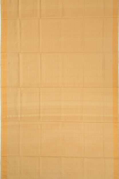 Uppada Silk Plain Cream Saree