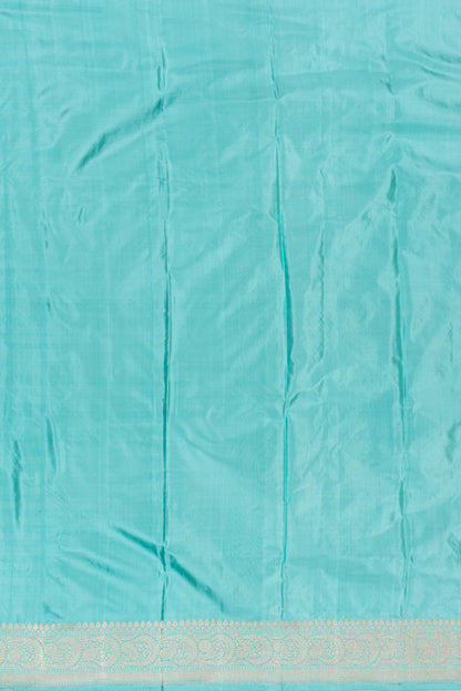 Banarasi Silk Kadwa Jaal Sky Blue Saree