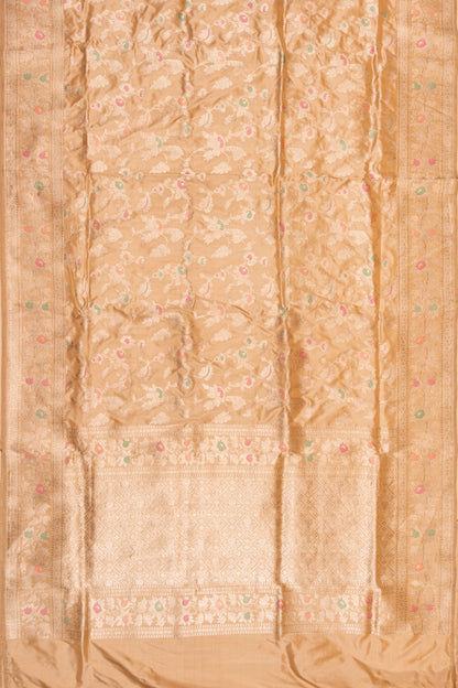 Banarasi Silk Kadwa Jaal Cream Saree