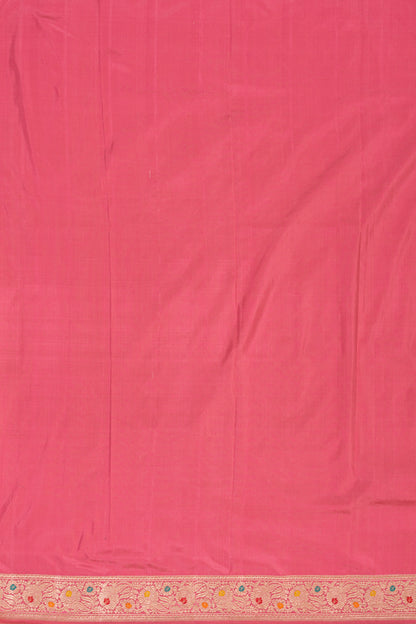 Banarasi Silk Kadwa Jaal Pink Saree