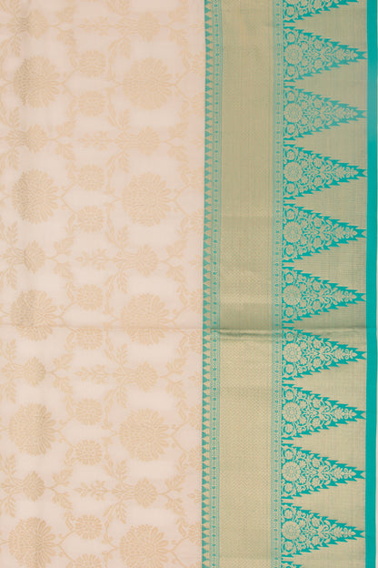 Coimbatore Silk Jaal Cream Saree