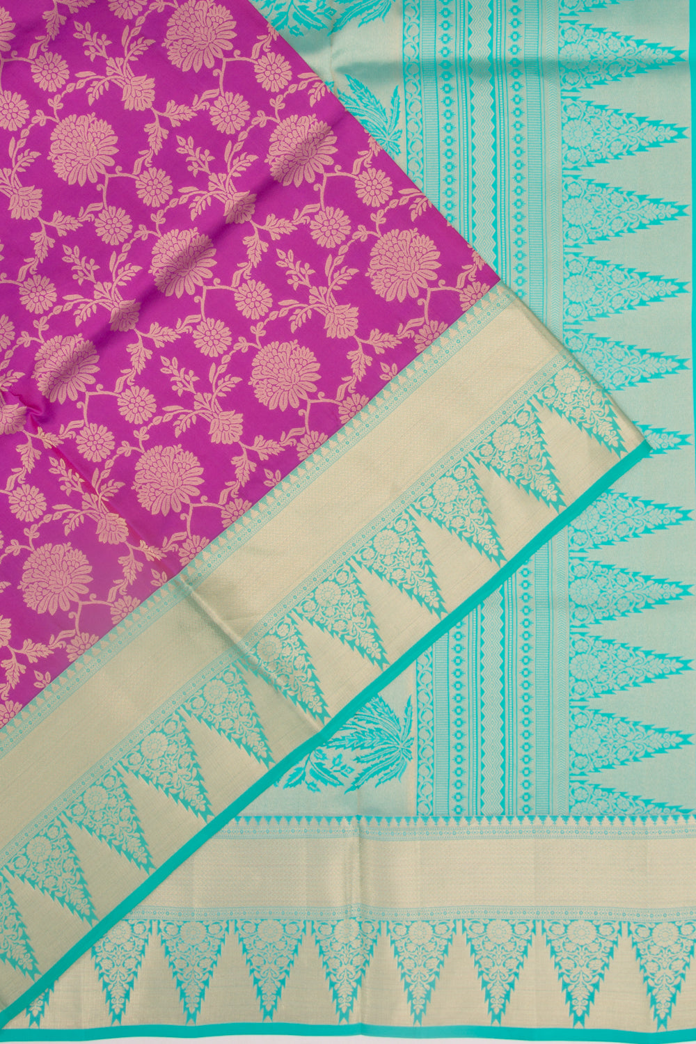 Taranga Kanchi Silk Brocade Purple Saree