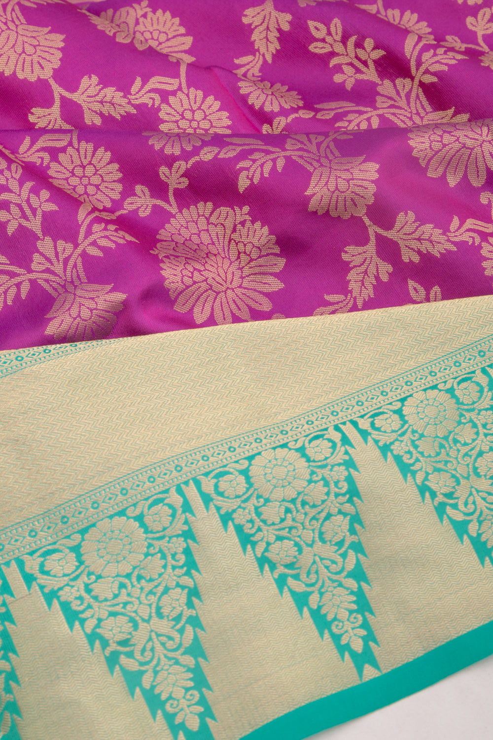 Taranga Kanchi Silk Brocade Purple Saree