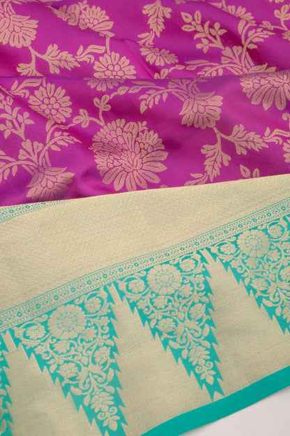 Taranga Kanchi Silk Brocade Purple Saree