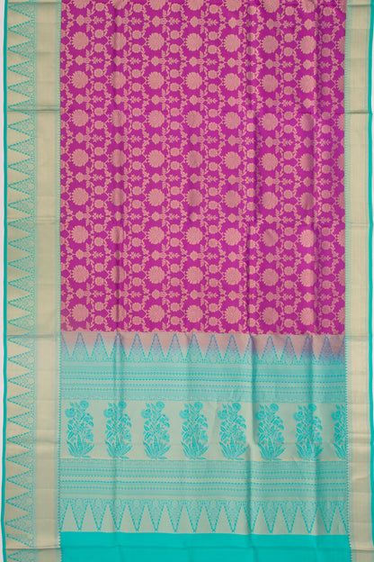 Taranga Kanchi Silk Brocade Purple Saree