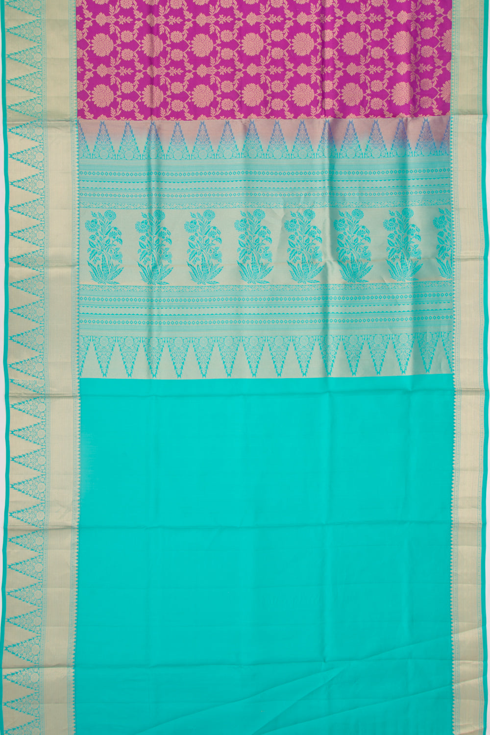 Taranga Kanchi Silk Brocade Purple Saree