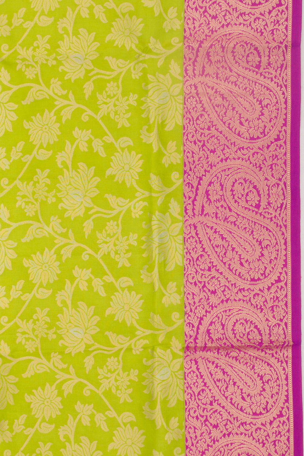 Taranga Kanchi Silk Brocade Green Saree