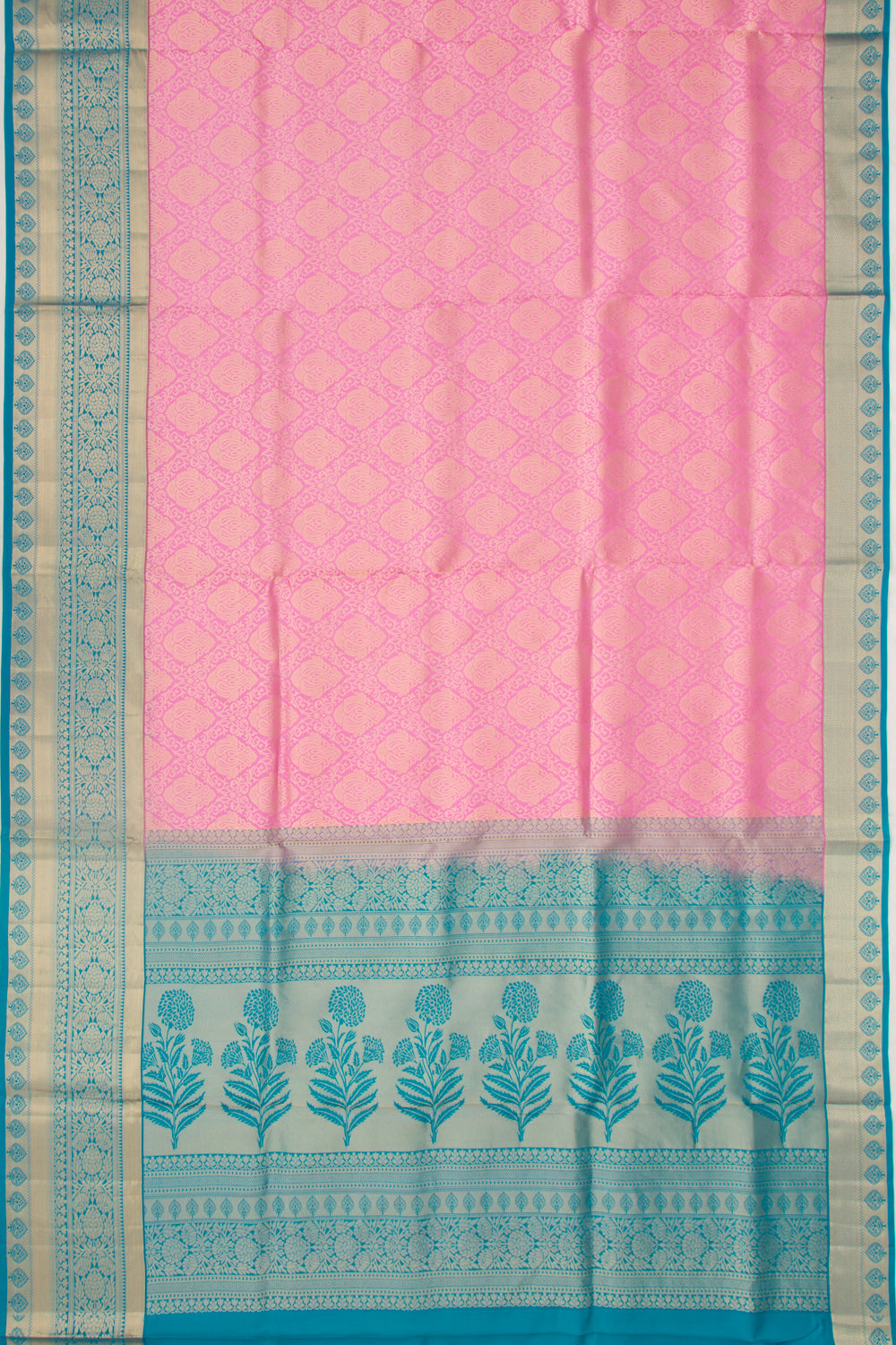 Taranga Kanchi Silk Brocade Baby Pink Saree