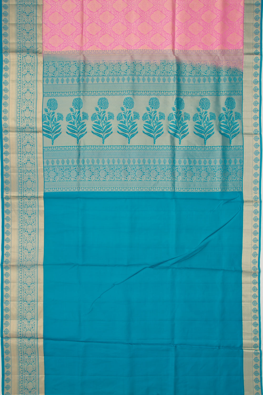 Taranga Kanchi Silk Brocade Baby Pink Saree