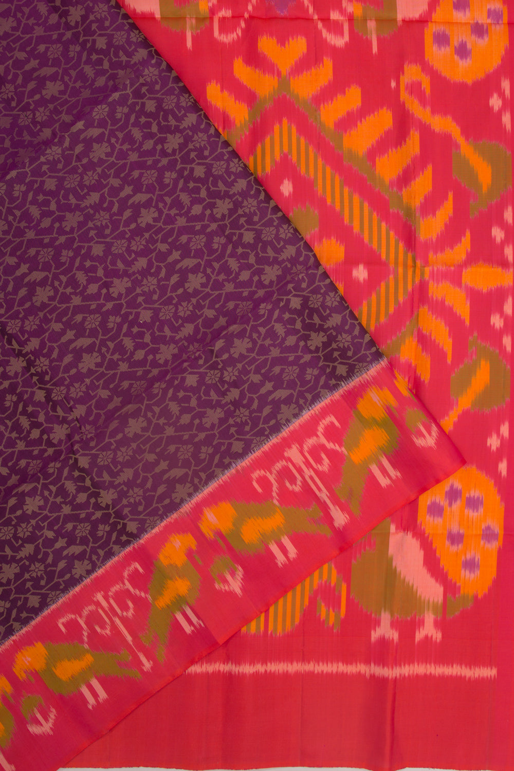 Coimbatore Silk Jaal Purple Saree
