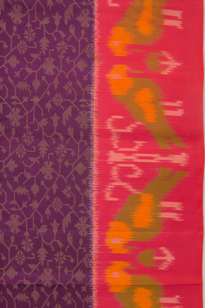 Coimbatore Silk Jaal Purple Saree