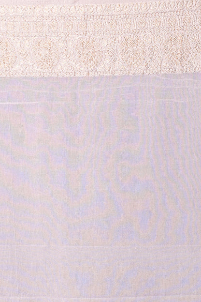 Banarasi Georgette Butta Lavender Saree