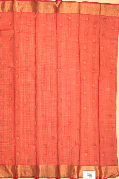 Kota Silk Tissue Jaal Yellow Saree