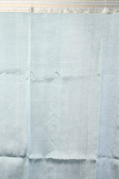 Banarasi Katan Silk Butta Pastel Blue Saree
