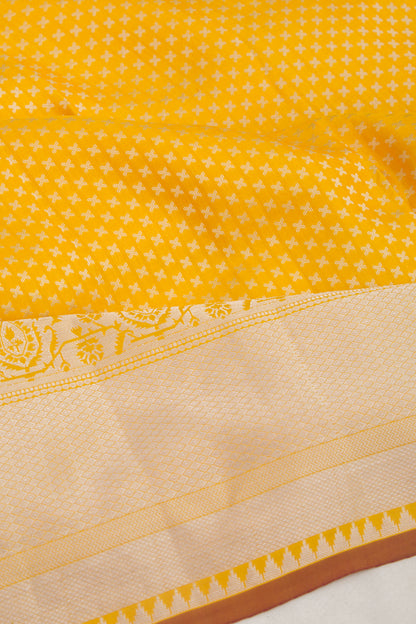 Taranga Kanchi Silk Butta Yellow Saree