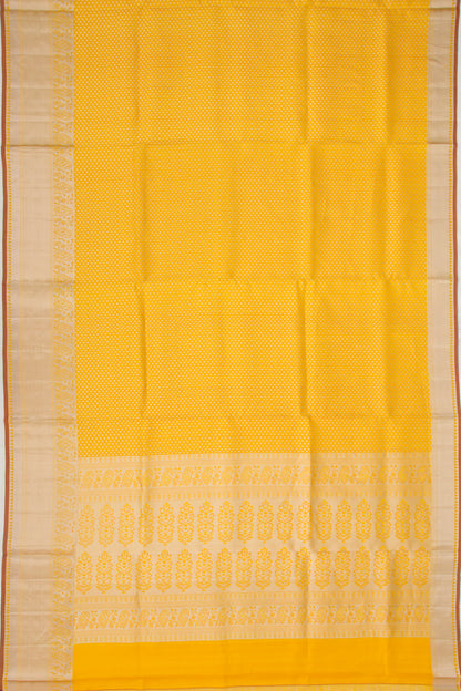 Taranga Kanchi Silk Butta Yellow Saree