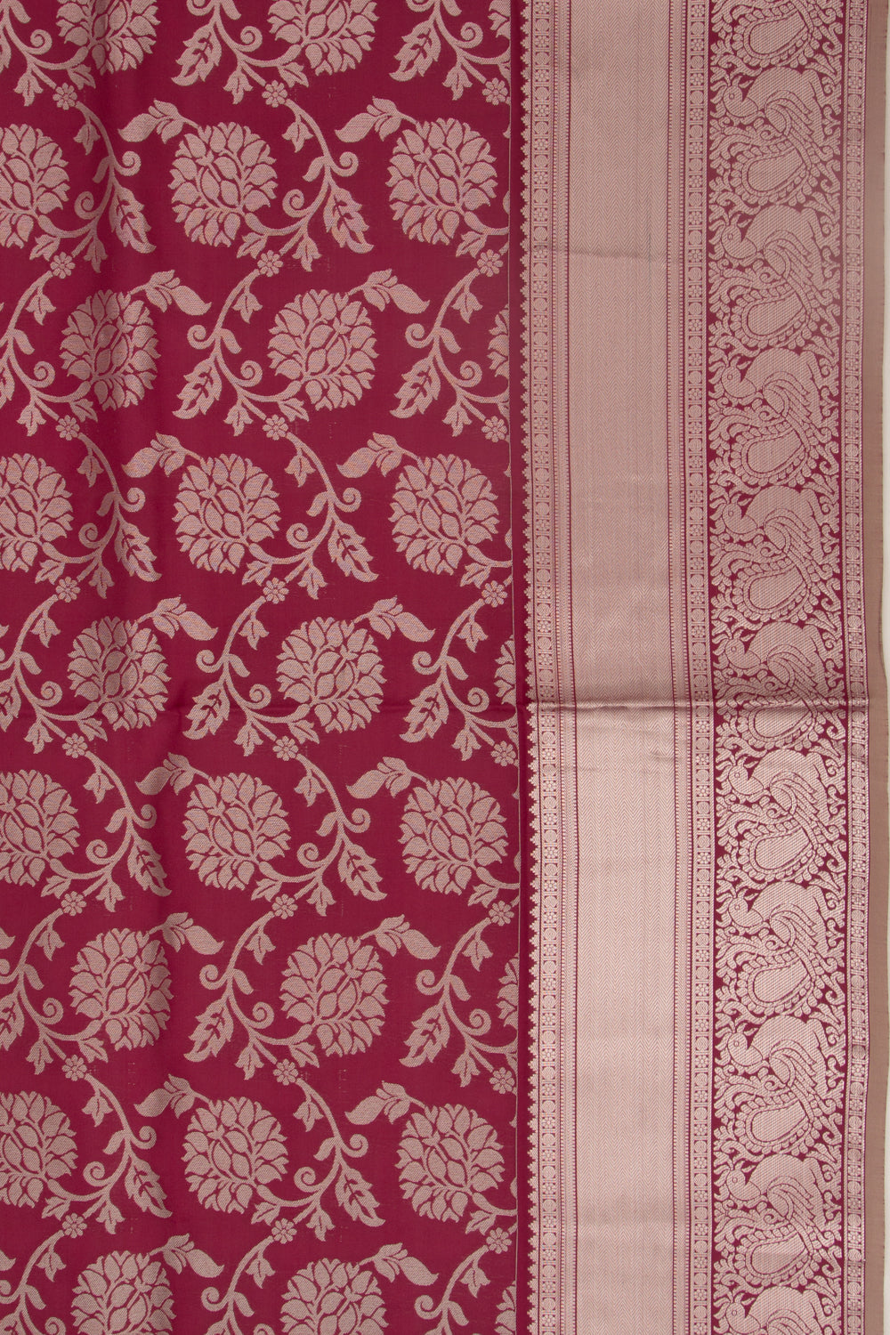 Coimbatore Silk Jaal Maroon Saree