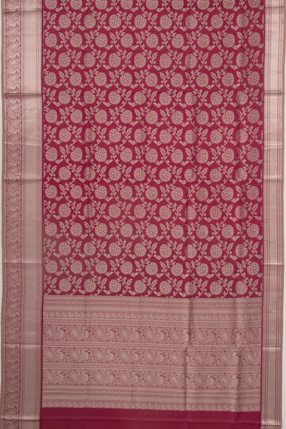 Coimbatore Silk Jaal Maroon Saree