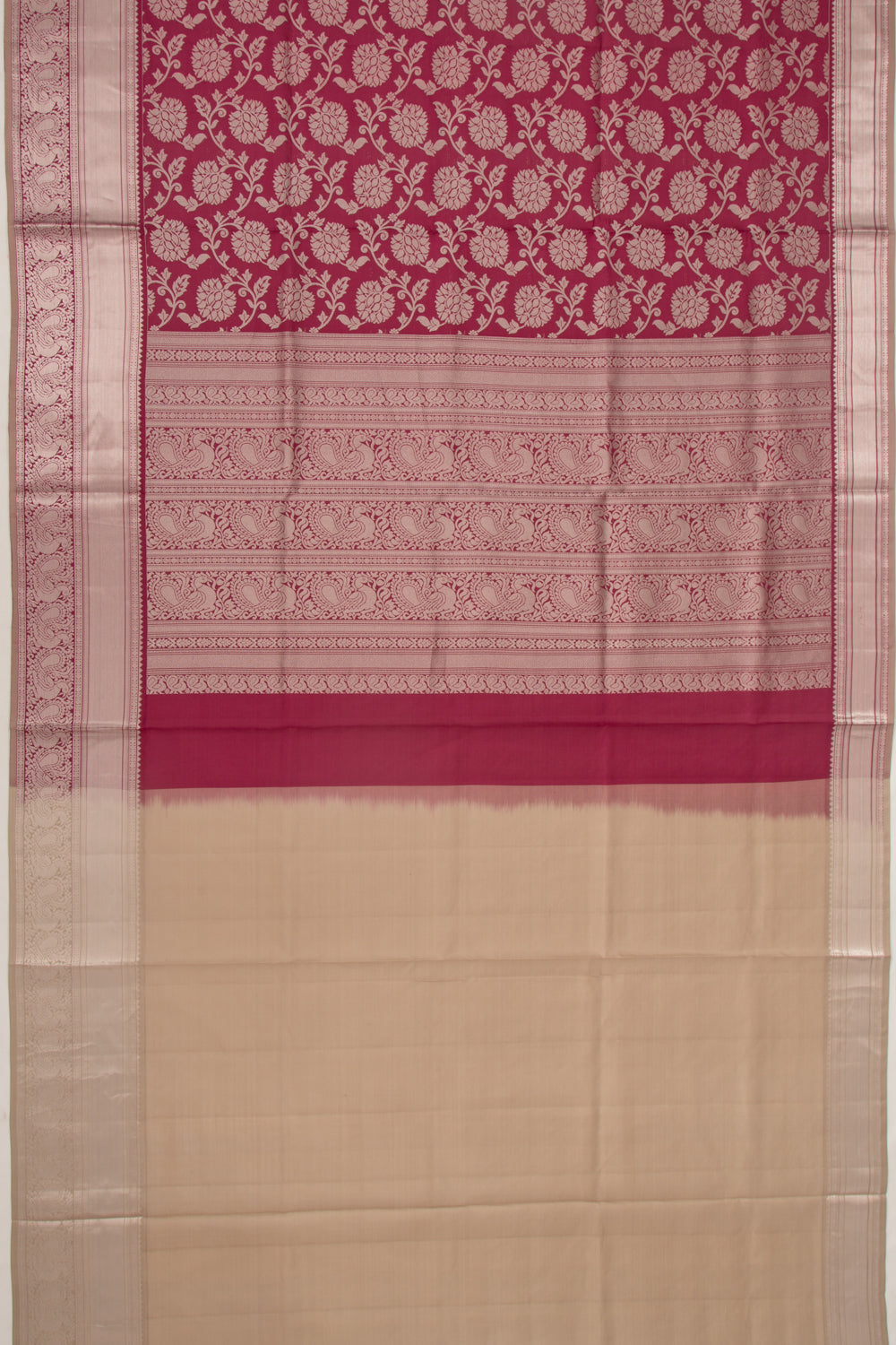 Coimbatore Silk Jaal Maroon Saree