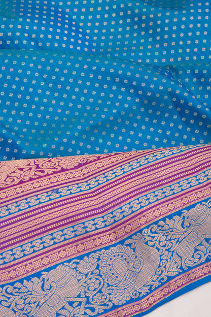 Taranga Kanchi Silk Butta Blue Saree