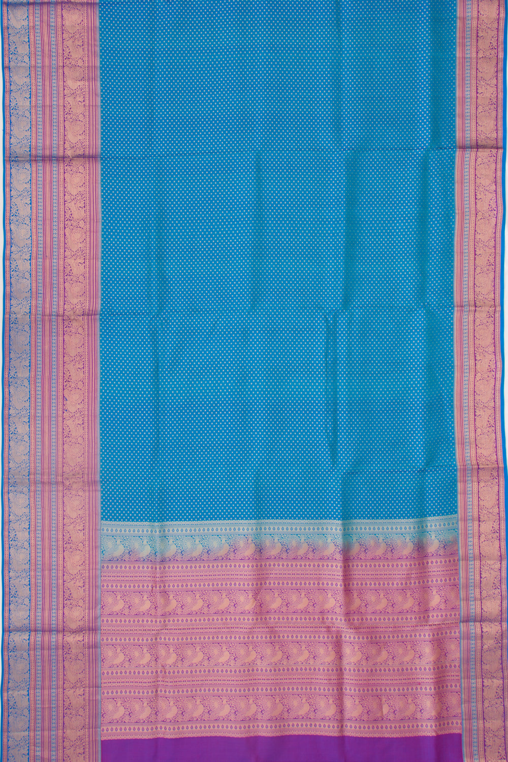 Taranga Kanchi Silk Butta Blue Saree