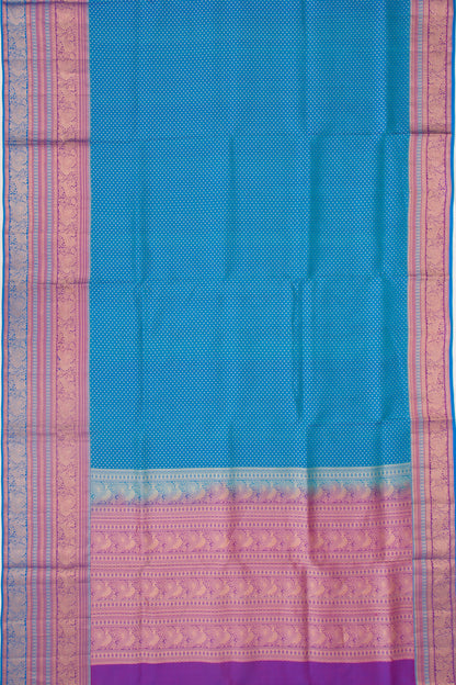 Taranga Kanchi Silk Butta Blue Saree