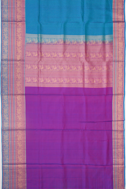 Taranga Kanchi Silk Butta Blue Saree