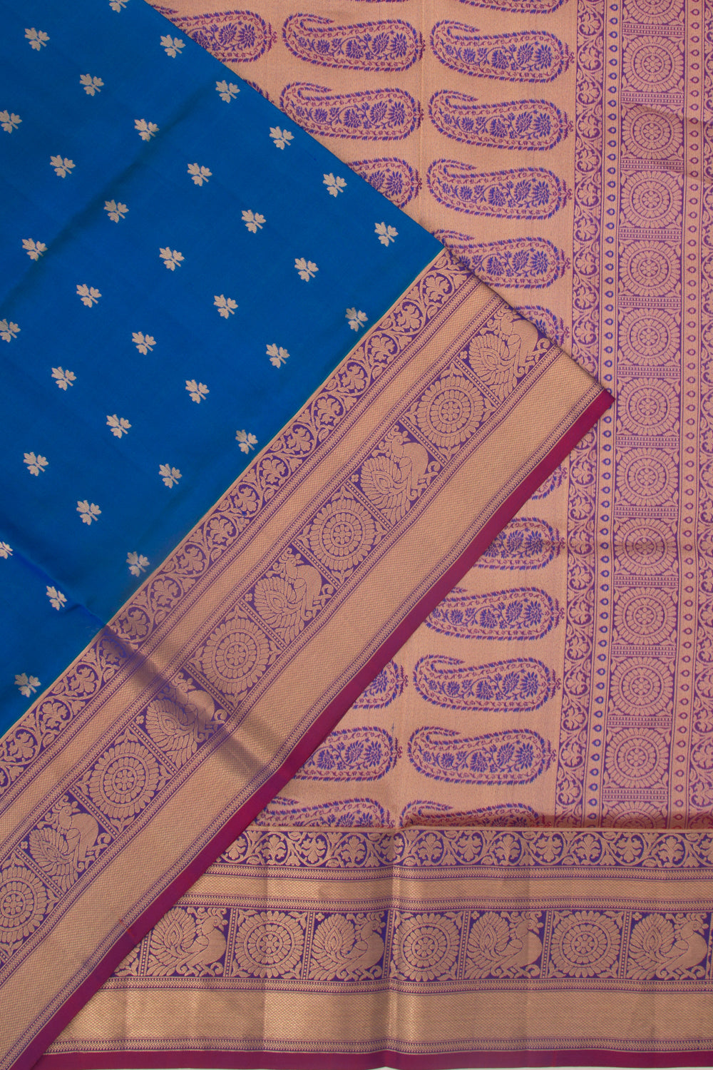 Coimbatore Silk Butta Royal Blue Saree