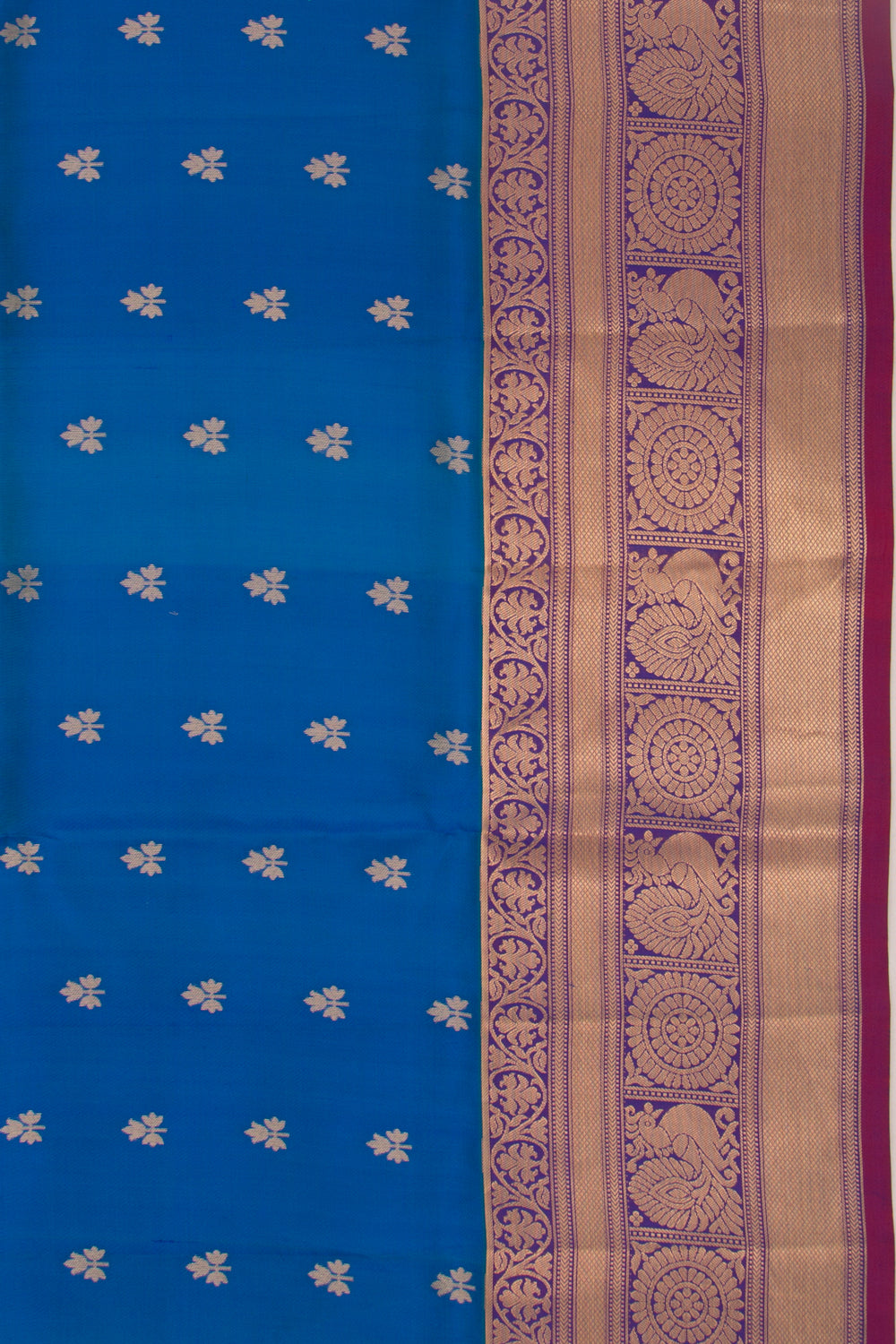 Coimbatore Silk Butta Royal Blue Saree