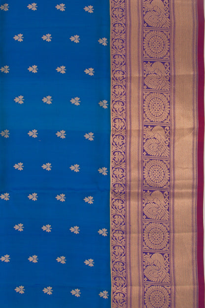 Coimbatore Silk Butta Royal Blue Saree