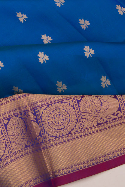 Coimbatore Silk Butta Royal Blue Saree