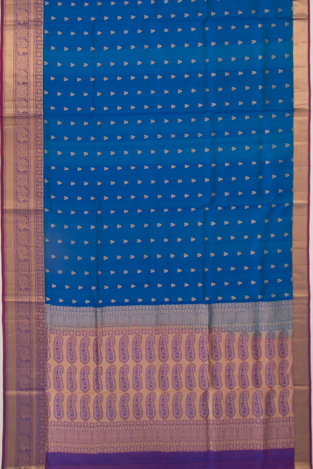 Coimbatore Silk Butta Royal Blue Saree