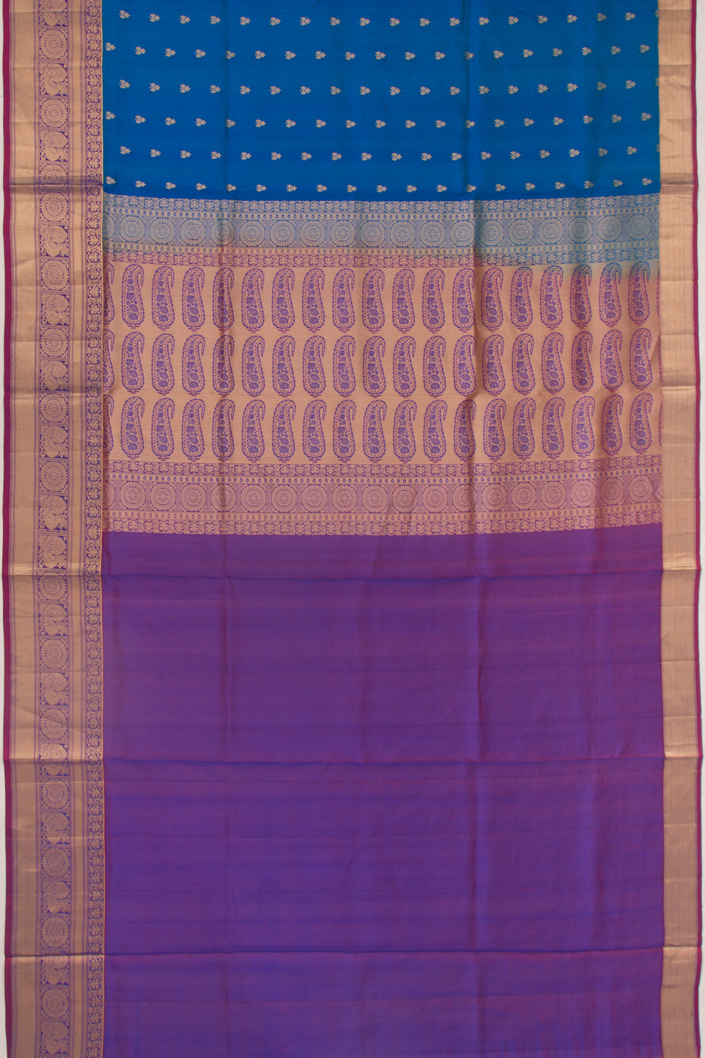 Coimbatore Silk Butta Royal Blue Saree