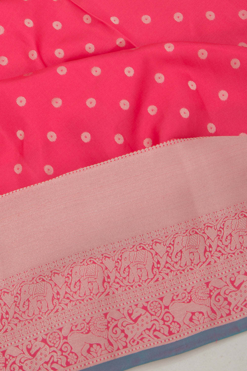 Coimbatore Silk Butta Pink Saree