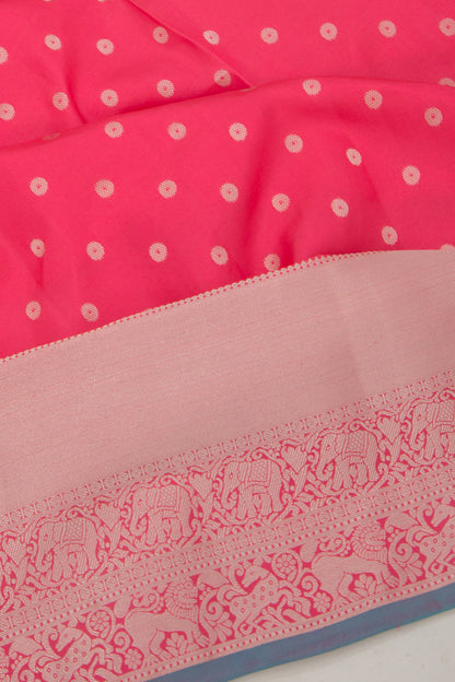 Coimbatore Silk Butta Pink Saree