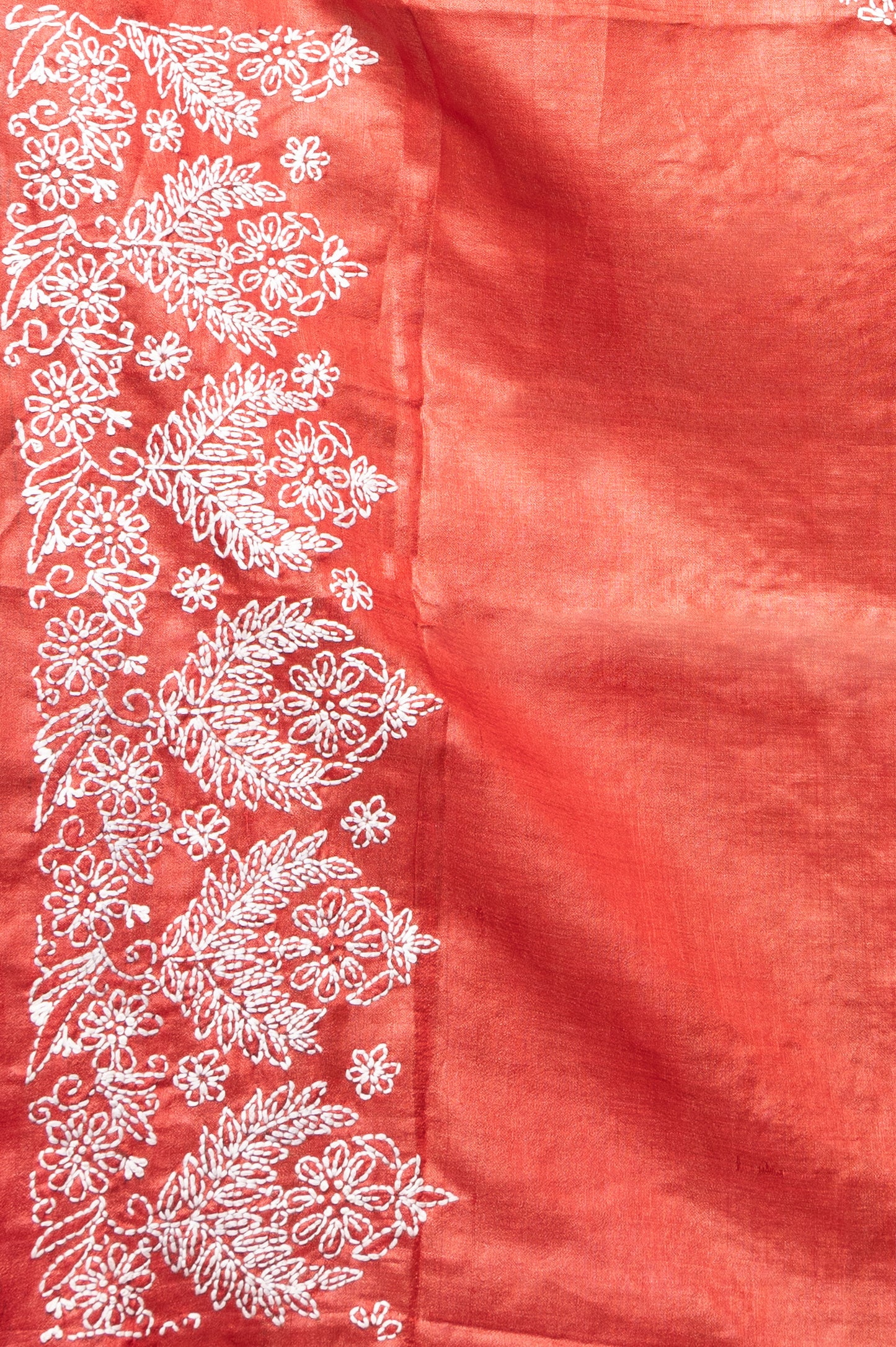 Tussar Batik Printed Pink Saree