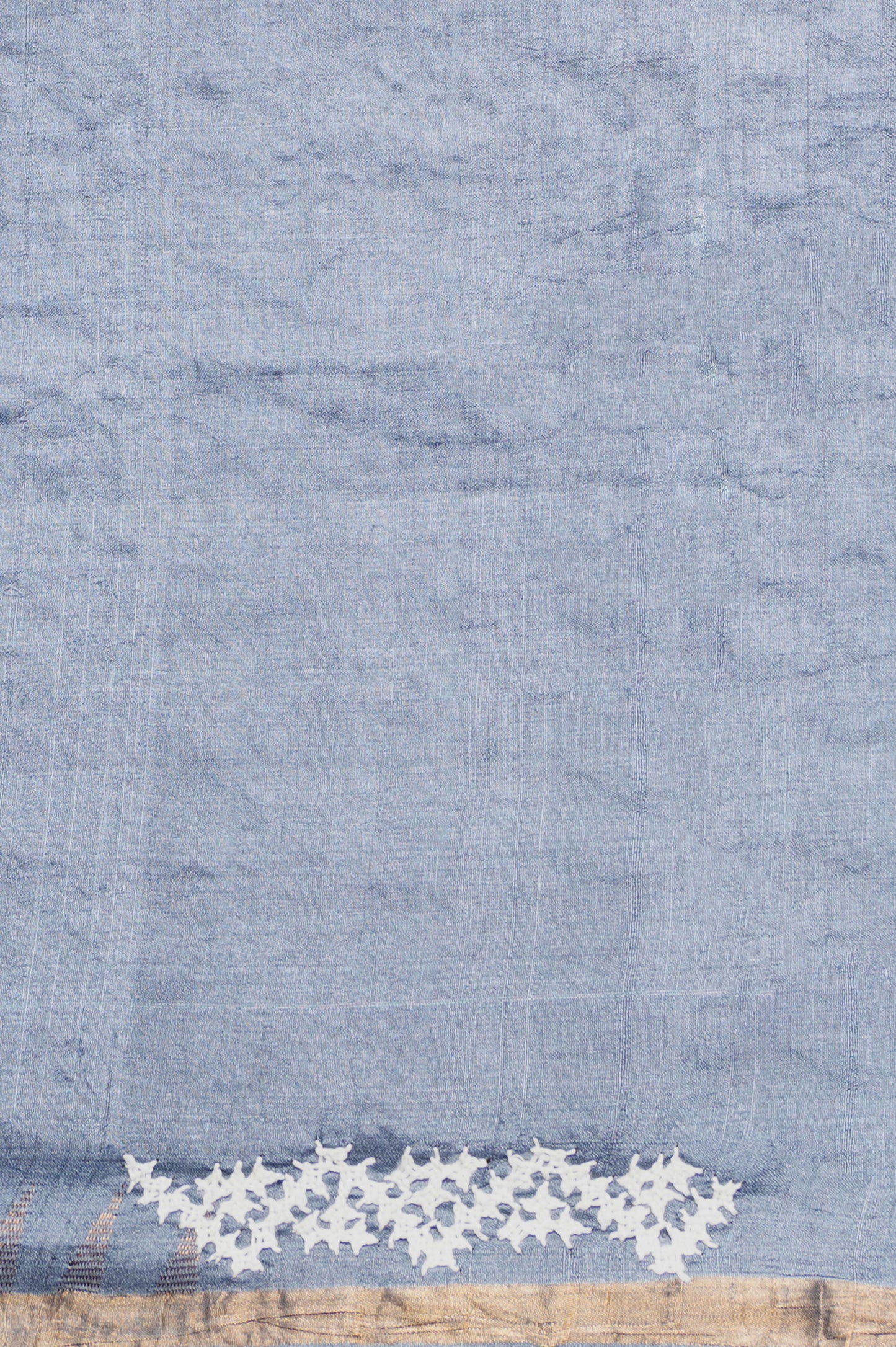 Tussar Batik Printed Grey Saree
